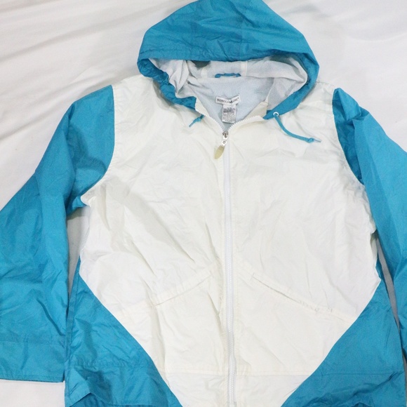 REBECCA MALONE Colorblock Hooded Windbreaker - Picture 2 of 8